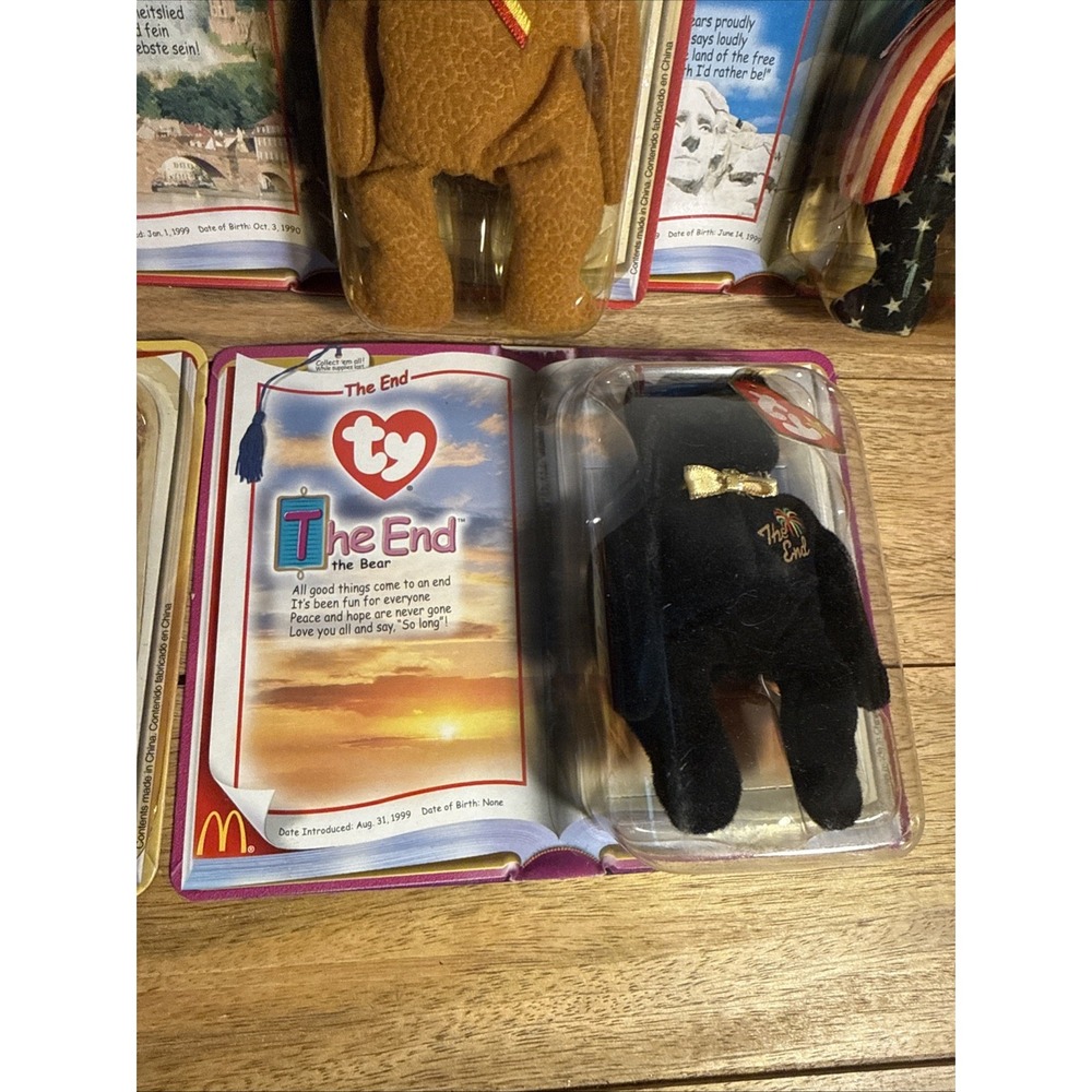 Ty McDonalds Teenie Beanie International Bears 2000 The Millennium & End Lot 5 - Picture 5 of 6